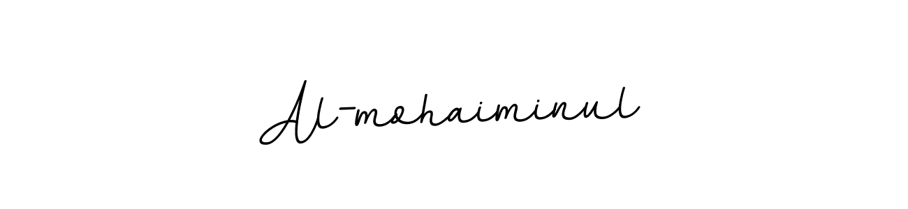 Design your own signature with our free online signature maker. With this signature software, you can create a handwritten (BallpointsItalic-DORy9) signature for name Al-mohaiminul. Al-mohaiminul signature style 11 images and pictures png