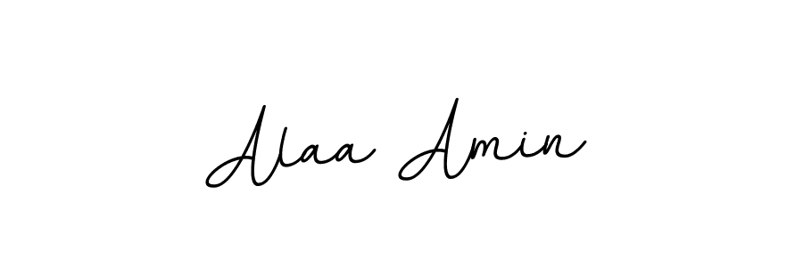 Create a beautiful signature design for name Alaa Amin. With this signature (BallpointsItalic-DORy9) fonts, you can make a handwritten signature for free. Alaa Amin signature style 11 images and pictures png