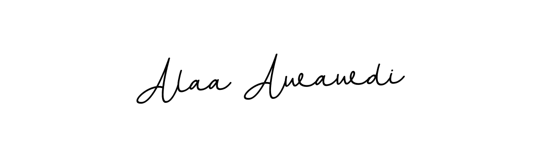 It looks lik you need a new signature style for name Alaa Awawdi. Design unique handwritten (BallpointsItalic-DORy9) signature with our free signature maker in just a few clicks. Alaa Awawdi signature style 11 images and pictures png