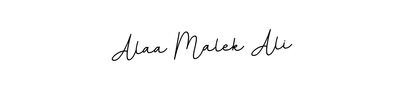 Alaa Malek Ali stylish signature style. Best Handwritten Sign (BallpointsItalic-DORy9) for my name. Handwritten Signature Collection Ideas for my name Alaa Malek Ali. Alaa Malek Ali signature style 11 images and pictures png