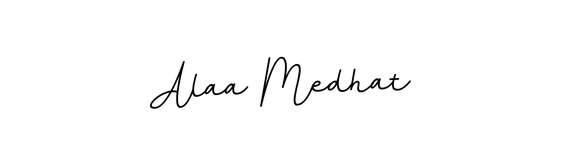 Make a beautiful signature design for name Alaa Medhat. With this signature (BallpointsItalic-DORy9) style, you can create a handwritten signature for free. Alaa Medhat signature style 11 images and pictures png