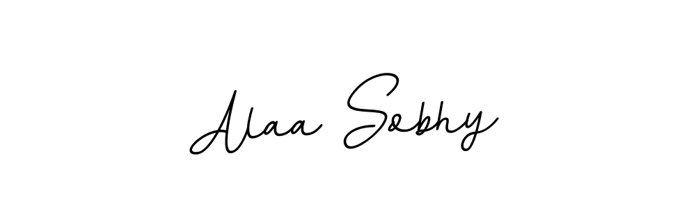 You should practise on your own different ways (BallpointsItalic-DORy9) to write your name (Alaa Sobhy) in signature. don't let someone else do it for you. Alaa Sobhy signature style 11 images and pictures png