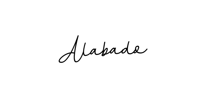 You should practise on your own different ways (BallpointsItalic-DORy9) to write your name (Alabado) in signature. don't let someone else do it for you. Alabado signature style 11 images and pictures png