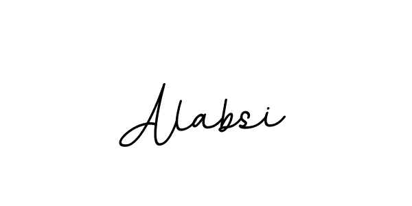 Design your own signature with our free online signature maker. With this signature software, you can create a handwritten (BallpointsItalic-DORy9) signature for name Alabsi. Alabsi signature style 11 images and pictures png