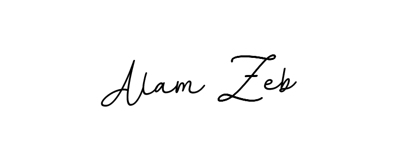 Use a signature maker to create a handwritten signature online. With this signature software, you can design (BallpointsItalic-DORy9) your own signature for name Alam Zeb. Alam Zeb signature style 11 images and pictures png