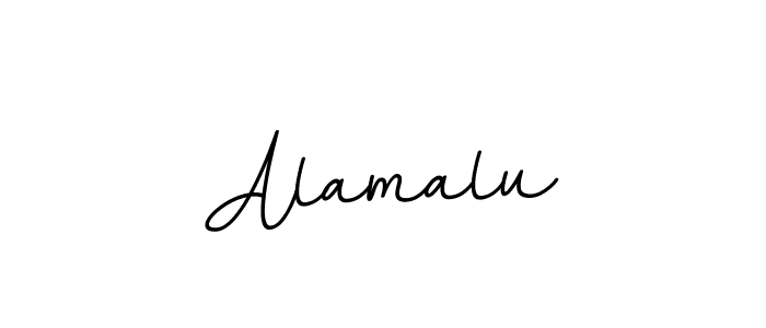 Use a signature maker to create a handwritten signature online. With this signature software, you can design (BallpointsItalic-DORy9) your own signature for name Alamalu. Alamalu signature style 11 images and pictures png