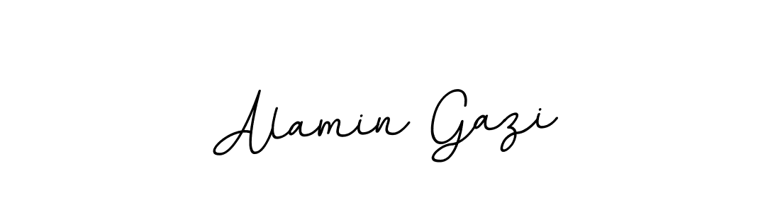 Make a beautiful signature design for name Alamin Gazi. With this signature (BallpointsItalic-DORy9) style, you can create a handwritten signature for free. Alamin Gazi signature style 11 images and pictures png