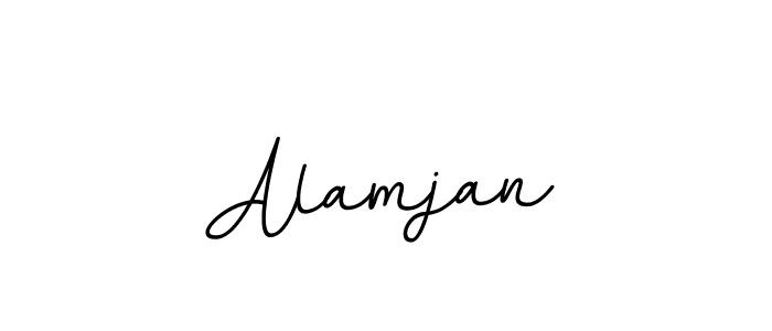 You should practise on your own different ways (BallpointsItalic-DORy9) to write your name (Alamjan) in signature. don't let someone else do it for you. Alamjan signature style 11 images and pictures png