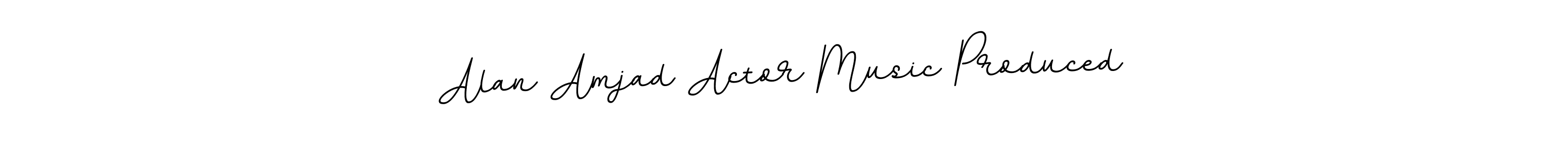 Use a signature maker to create a handwritten signature online. With this signature software, you can design (BallpointsItalic-DORy9) your own signature for name Alan Amjad Actor Music Produced. Alan Amjad Actor Music Produced signature style 11 images and pictures png