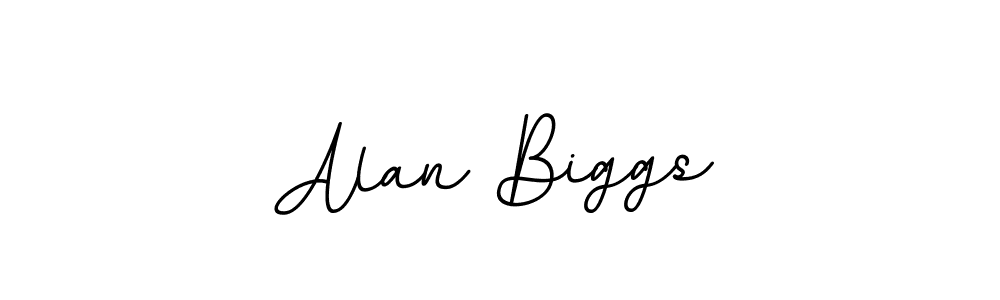 You should practise on your own different ways (BallpointsItalic-DORy9) to write your name (Alan Biggs) in signature. don't let someone else do it for you. Alan Biggs signature style 11 images and pictures png