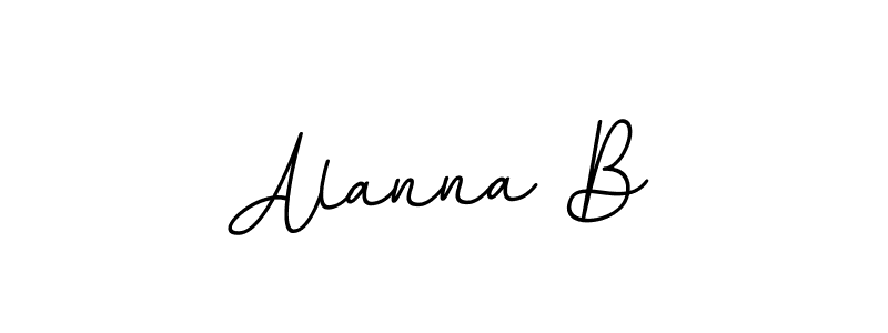 Alanna B stylish signature style. Best Handwritten Sign (BallpointsItalic-DORy9) for my name. Handwritten Signature Collection Ideas for my name Alanna B. Alanna B signature style 11 images and pictures png