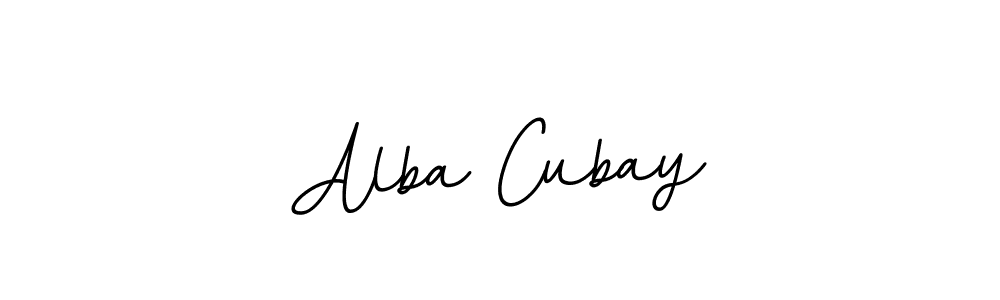 Make a beautiful signature design for name Alba Cubay. With this signature (BallpointsItalic-DORy9) style, you can create a handwritten signature for free. Alba Cubay signature style 11 images and pictures png
