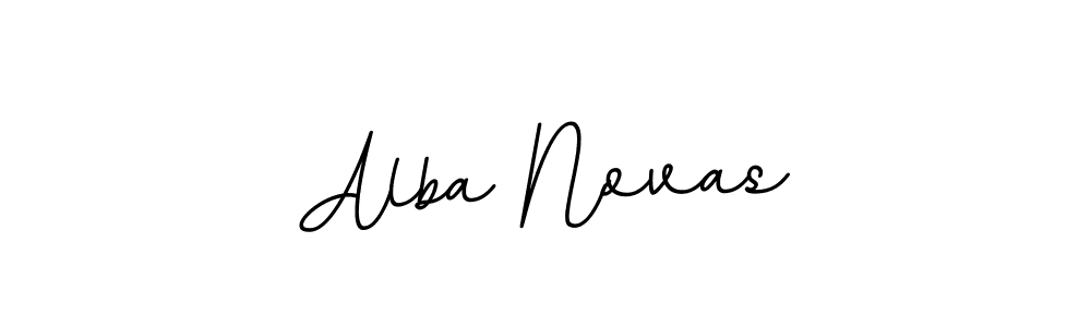 Design your own signature with our free online signature maker. With this signature software, you can create a handwritten (BallpointsItalic-DORy9) signature for name Alba Novas. Alba Novas signature style 11 images and pictures png