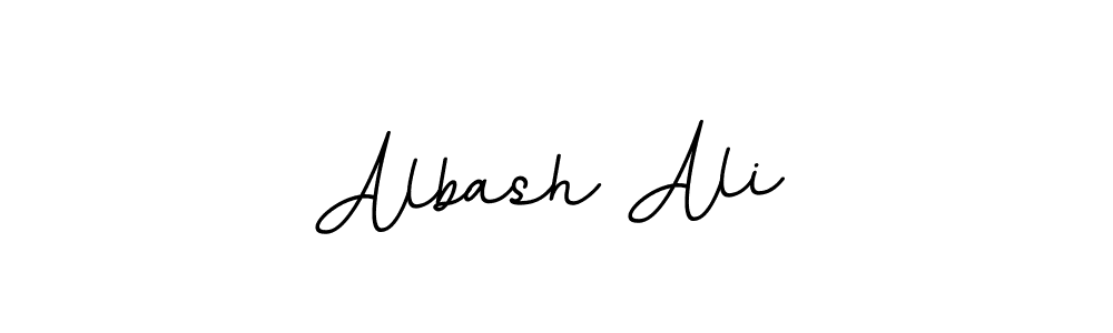 How to make Albash Ali name signature. Use BallpointsItalic-DORy9 style for creating short signs online. This is the latest handwritten sign. Albash Ali signature style 11 images and pictures png