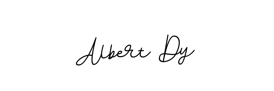 How to make Albert Dy name signature. Use BallpointsItalic-DORy9 style for creating short signs online. This is the latest handwritten sign. Albert Dy signature style 11 images and pictures png