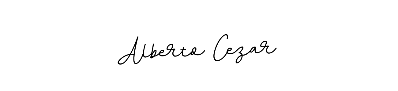 How to make Alberto Cezar name signature. Use BallpointsItalic-DORy9 style for creating short signs online. This is the latest handwritten sign. Alberto Cezar signature style 11 images and pictures png