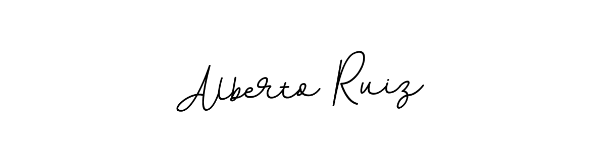 You should practise on your own different ways (BallpointsItalic-DORy9) to write your name (Alberto Ruiz) in signature. don't let someone else do it for you. Alberto Ruiz signature style 11 images and pictures png