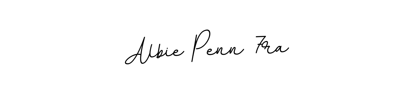 How to make Albie Penn 7ra name signature. Use BallpointsItalic-DORy9 style for creating short signs online. This is the latest handwritten sign. Albie Penn 7ra signature style 11 images and pictures png