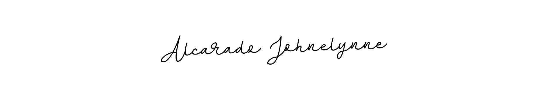 How to make Alcarado Johnelynne name signature. Use BallpointsItalic-DORy9 style for creating short signs online. This is the latest handwritten sign. Alcarado Johnelynne signature style 11 images and pictures png