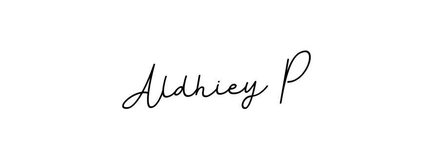 Design your own signature with our free online signature maker. With this signature software, you can create a handwritten (BallpointsItalic-DORy9) signature for name Aldhiey P. Aldhiey P signature style 11 images and pictures png