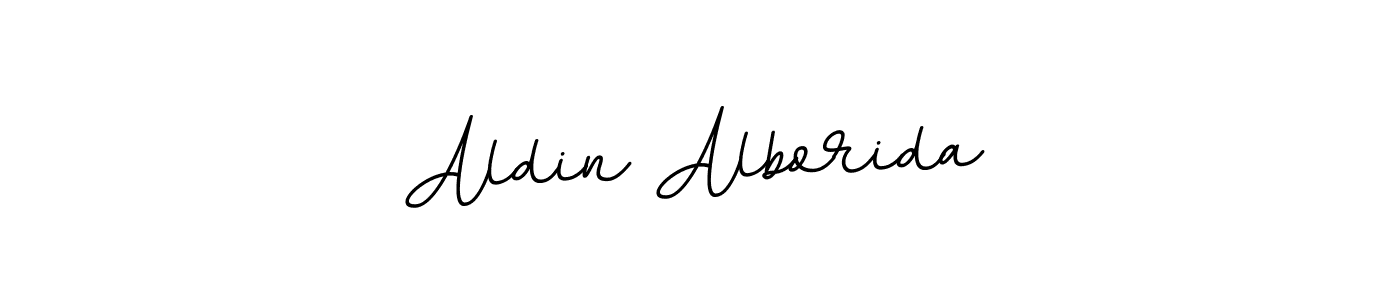 This is the best signature style for the Aldin Alborida name. Also you like these signature font (BallpointsItalic-DORy9). Mix name signature. Aldin Alborida signature style 11 images and pictures png