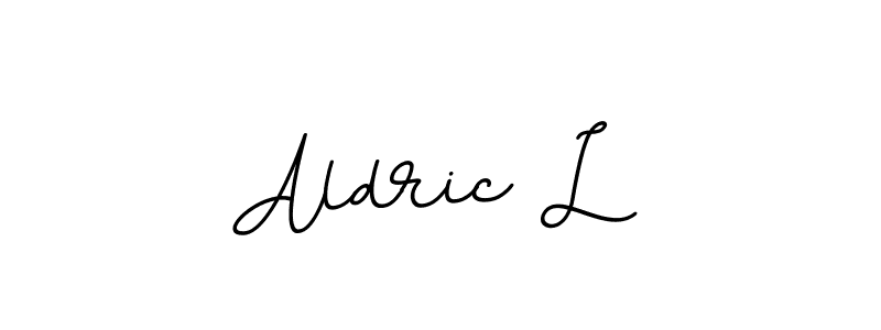 Make a beautiful signature design for name Aldric L. With this signature (BallpointsItalic-DORy9) style, you can create a handwritten signature for free. Aldric L signature style 11 images and pictures png
