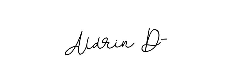 How to make Aldrin D- name signature. Use BallpointsItalic-DORy9 style for creating short signs online. This is the latest handwritten sign. Aldrin D- signature style 11 images and pictures png