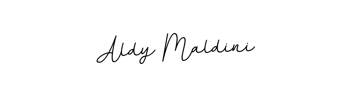 This is the best signature style for the Aldy Maldini name. Also you like these signature font (BallpointsItalic-DORy9). Mix name signature. Aldy Maldini signature style 11 images and pictures png