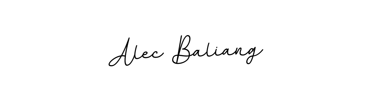 Make a beautiful signature design for name Alec Baliang. With this signature (BallpointsItalic-DORy9) style, you can create a handwritten signature for free. Alec Baliang signature style 11 images and pictures png