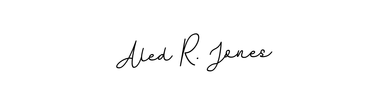 Use a signature maker to create a handwritten signature online. With this signature software, you can design (BallpointsItalic-DORy9) your own signature for name Aled R. Jones. Aled R. Jones signature style 11 images and pictures png