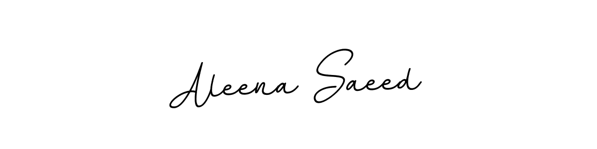 if you are searching for the best signature style for your name Aleena Saeed. so please give up your signature search. here we have designed multiple signature styles  using BallpointsItalic-DORy9. Aleena Saeed signature style 11 images and pictures png