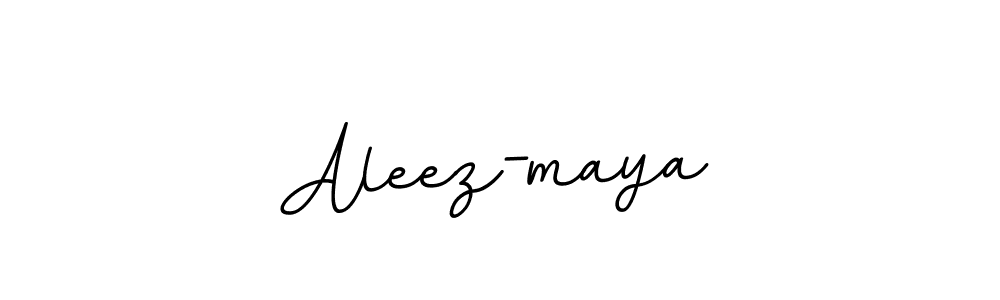 Make a beautiful signature design for name Aleez-maya. With this signature (BallpointsItalic-DORy9) style, you can create a handwritten signature for free. Aleez-maya signature style 11 images and pictures png