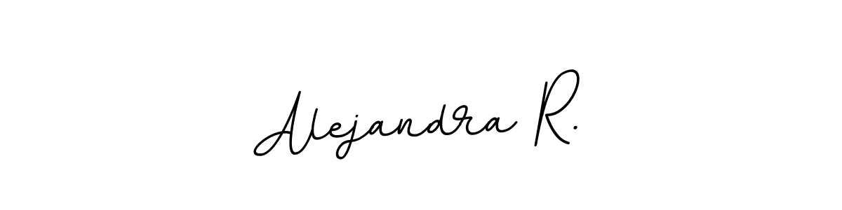 This is the best signature style for the Alejandra R. name. Also you like these signature font (BallpointsItalic-DORy9). Mix name signature. Alejandra R. signature style 11 images and pictures png