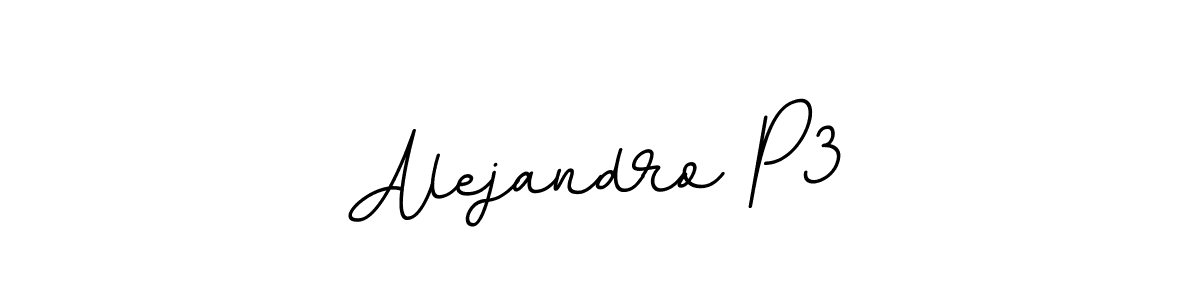 It looks lik you need a new signature style for name Alejandro P3. Design unique handwritten (BallpointsItalic-DORy9) signature with our free signature maker in just a few clicks. Alejandro P3 signature style 11 images and pictures png