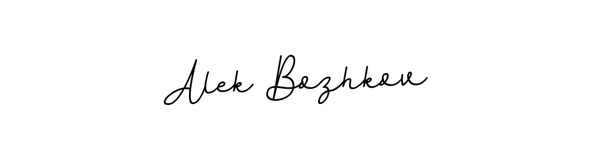 Make a beautiful signature design for name Alek Bozhkov. With this signature (BallpointsItalic-DORy9) style, you can create a handwritten signature for free. Alek Bozhkov signature style 11 images and pictures png