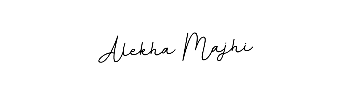How to make Alekha Majhi name signature. Use BallpointsItalic-DORy9 style for creating short signs online. This is the latest handwritten sign. Alekha Majhi signature style 11 images and pictures png
