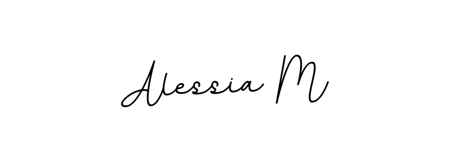 Create a beautiful signature design for name Alessia M. With this signature (BallpointsItalic-DORy9) fonts, you can make a handwritten signature for free. Alessia M signature style 11 images and pictures png