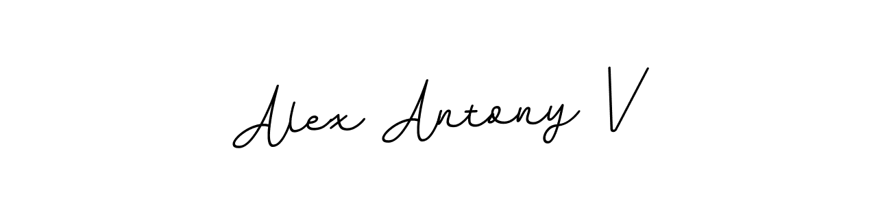 How to Draw Alex Antony V signature style? BallpointsItalic-DORy9 is a latest design signature styles for name Alex Antony V. Alex Antony V signature style 11 images and pictures png