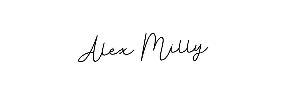 BallpointsItalic-DORy9 is a professional signature style that is perfect for those who want to add a touch of class to their signature. It is also a great choice for those who want to make their signature more unique. Get Alex Milly name to fancy signature for free. Alex Milly signature style 11 images and pictures png