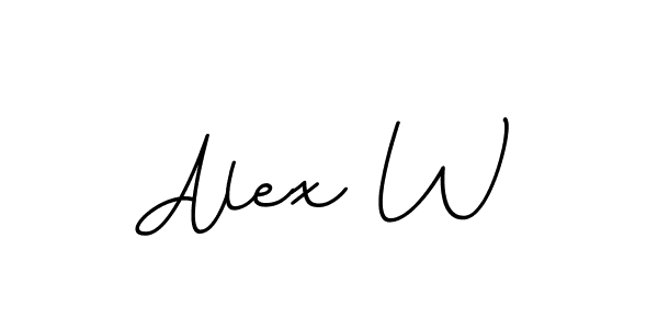 How to Draw Alex W signature style? BallpointsItalic-DORy9 is a latest design signature styles for name Alex W. Alex W signature style 11 images and pictures png