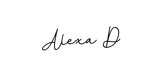 Also we have Alexa D name is the best signature style. Create professional handwritten signature collection using BallpointsItalic-DORy9 autograph style. Alexa D signature style 11 images and pictures png