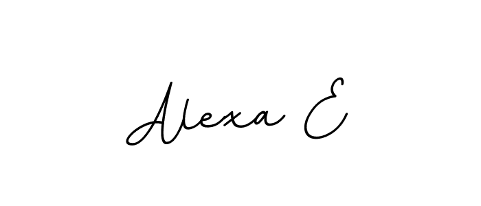 Make a beautiful signature design for name Alexa E. With this signature (BallpointsItalic-DORy9) style, you can create a handwritten signature for free. Alexa E signature style 11 images and pictures png