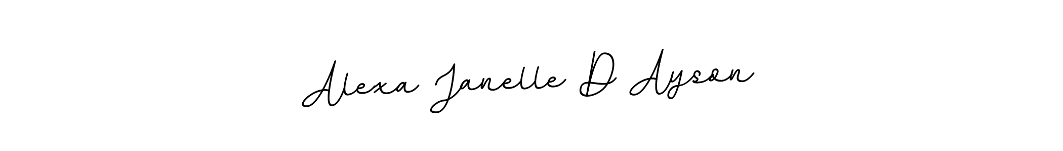 Design your own signature with our free online signature maker. With this signature software, you can create a handwritten (BallpointsItalic-DORy9) signature for name Alexa Janelle D Ayson. Alexa Janelle D Ayson signature style 11 images and pictures png