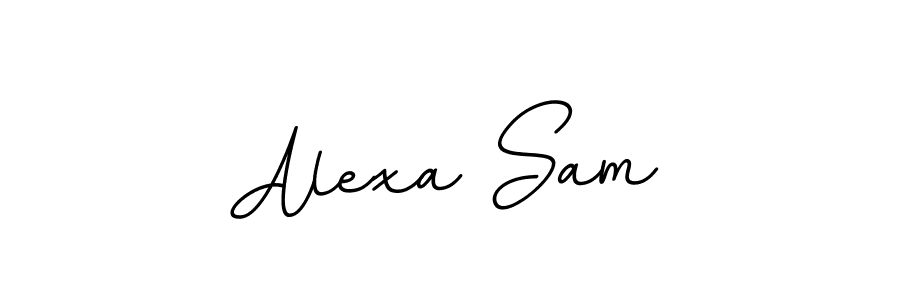 if you are searching for the best signature style for your name Alexa Sam. so please give up your signature search. here we have designed multiple signature styles  using BallpointsItalic-DORy9. Alexa Sam signature style 11 images and pictures png