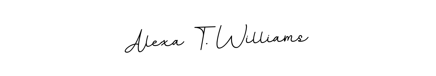 It looks lik you need a new signature style for name Alexa T. Williams. Design unique handwritten (BallpointsItalic-DORy9) signature with our free signature maker in just a few clicks. Alexa T. Williams signature style 11 images and pictures png