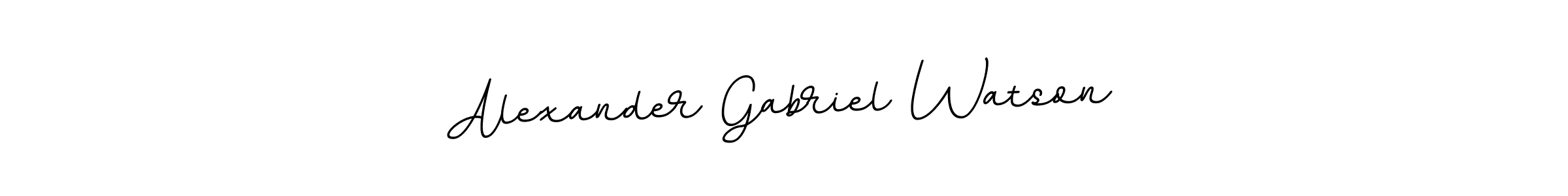 BallpointsItalic-DORy9 is a professional signature style that is perfect for those who want to add a touch of class to their signature. It is also a great choice for those who want to make their signature more unique. Get Alexander Gabriel Watson name to fancy signature for free. Alexander Gabriel Watson signature style 11 images and pictures png