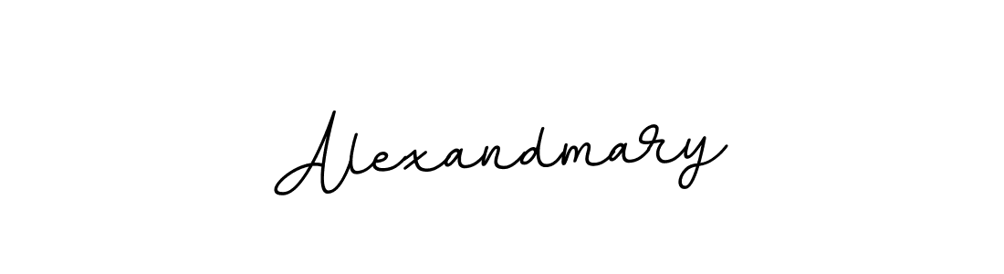 Use a signature maker to create a handwritten signature online. With this signature software, you can design (BallpointsItalic-DORy9) your own signature for name Alexandmary. Alexandmary signature style 11 images and pictures png