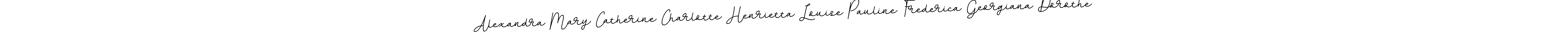 Use a signature maker to create a handwritten signature online. With this signature software, you can design (BallpointsItalic-DORy9) your own signature for name Alexandra Mary Catherine Charlotte Henrietta Louise Pauline Frederica Georgiana Dorothe. Alexandra Mary Catherine Charlotte Henrietta Louise Pauline Frederica Georgiana Dorothe signature style 11 images and pictures png