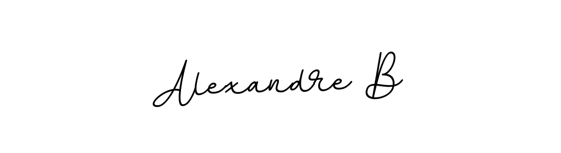 Alexandre B stylish signature style. Best Handwritten Sign (BallpointsItalic-DORy9) for my name. Handwritten Signature Collection Ideas for my name Alexandre B. Alexandre B signature style 11 images and pictures png