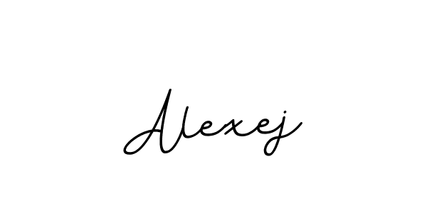How to make Alexej name signature. Use BallpointsItalic-DORy9 style for creating short signs online. This is the latest handwritten sign. Alexej signature style 11 images and pictures png